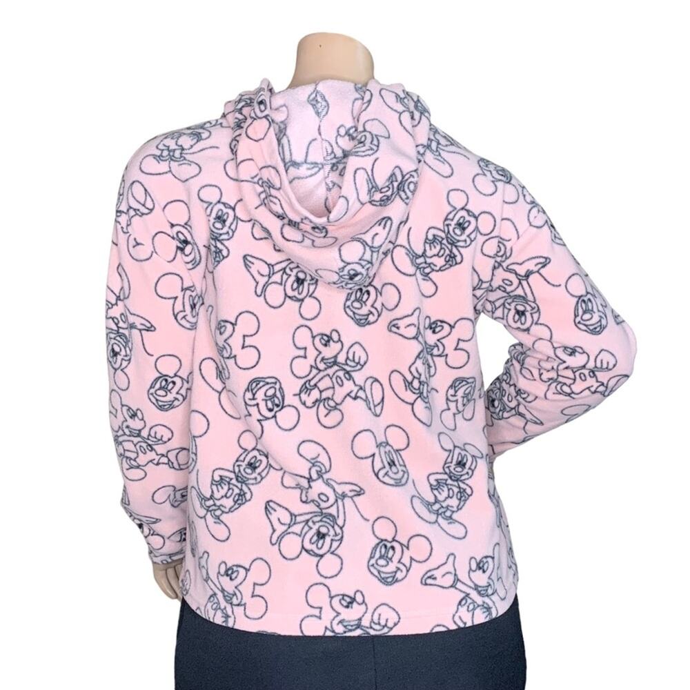 Disney Mickey Mouse Hoodie Blush Pink Size XXL - Picture 2 of 11